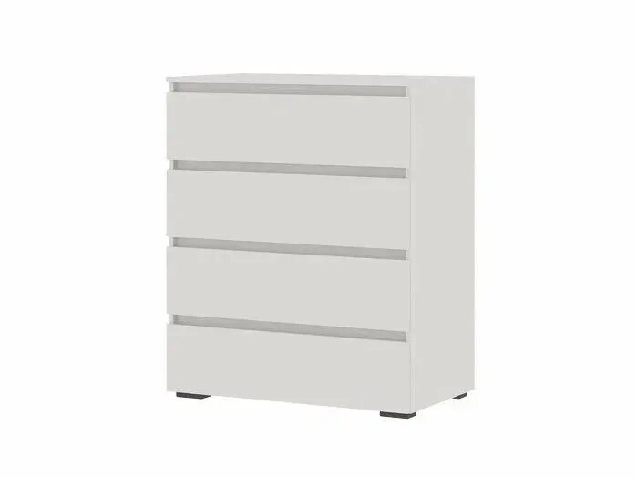 Комод КМ 02 4 ящика «Хелен» шариковые направляющие ЛДСП (Белый) 80х46х96