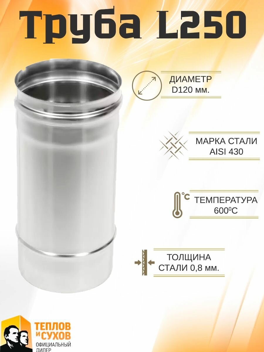 Труба L250 ТМ-Р 430-0.8 D120
