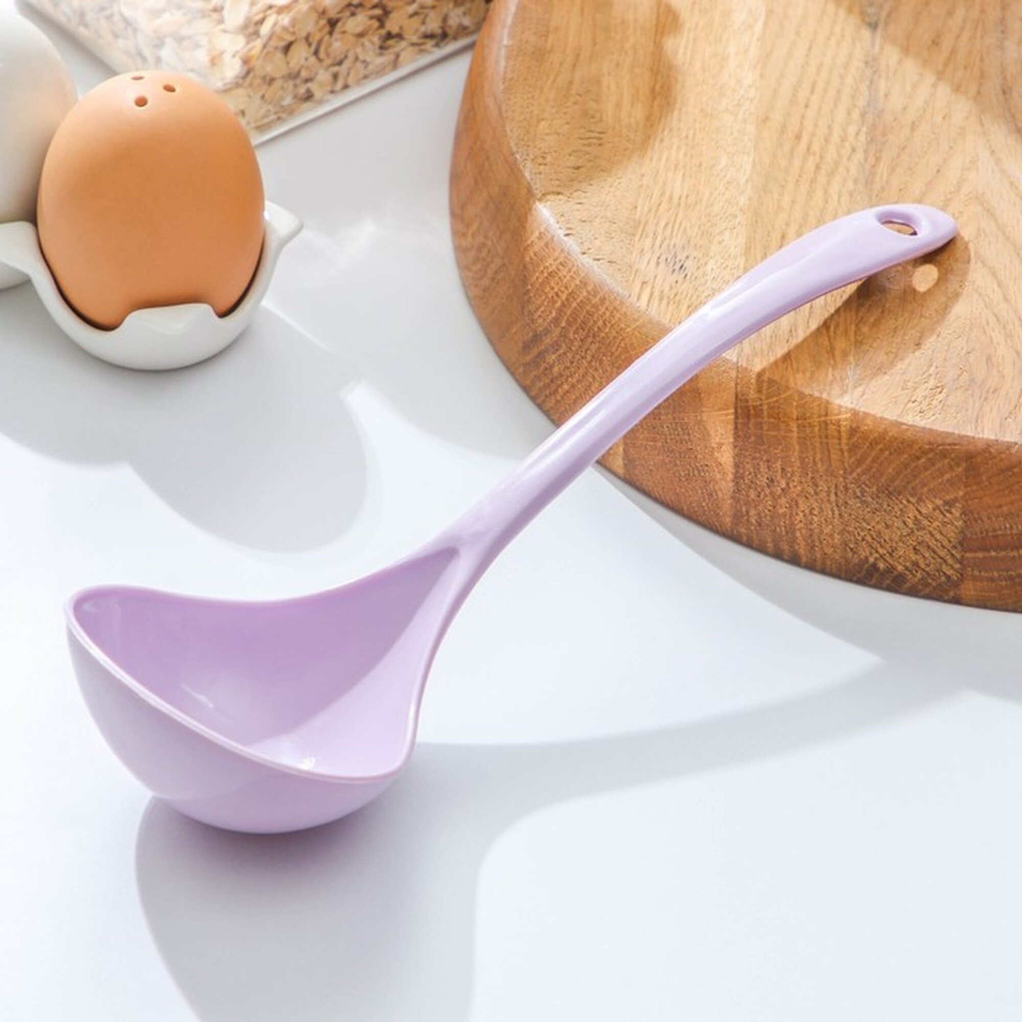 Половник SKYPHOS «Унция» с подвесом пластик 24х8 см 80 мл микс