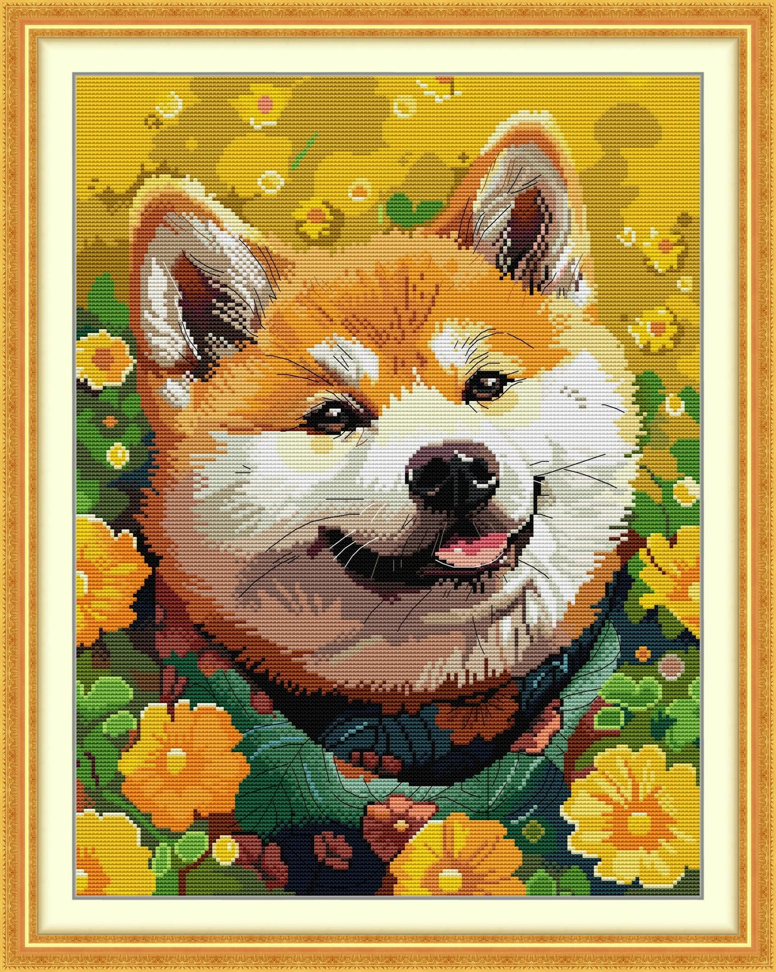 NKFвышивка крестом наборы, Схема на 14 CT "Акита-ину",37*47CM