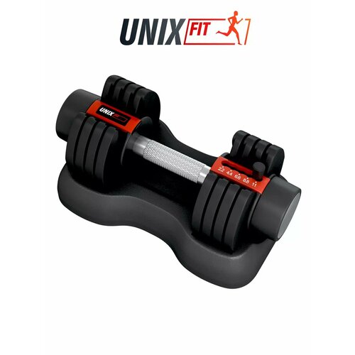 Гантель регулируемая UNIX Fit 11 кг, черный UNIXFIT