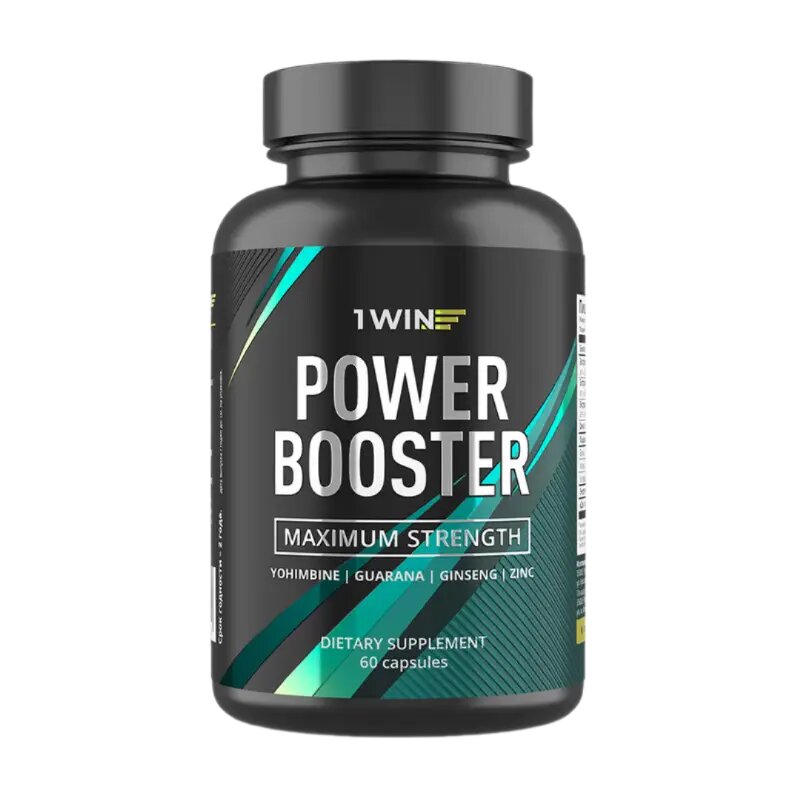 1WIN Йохимбин гуарана женьшень и цинк Power booster капсулы массой 500 мг 60 шт