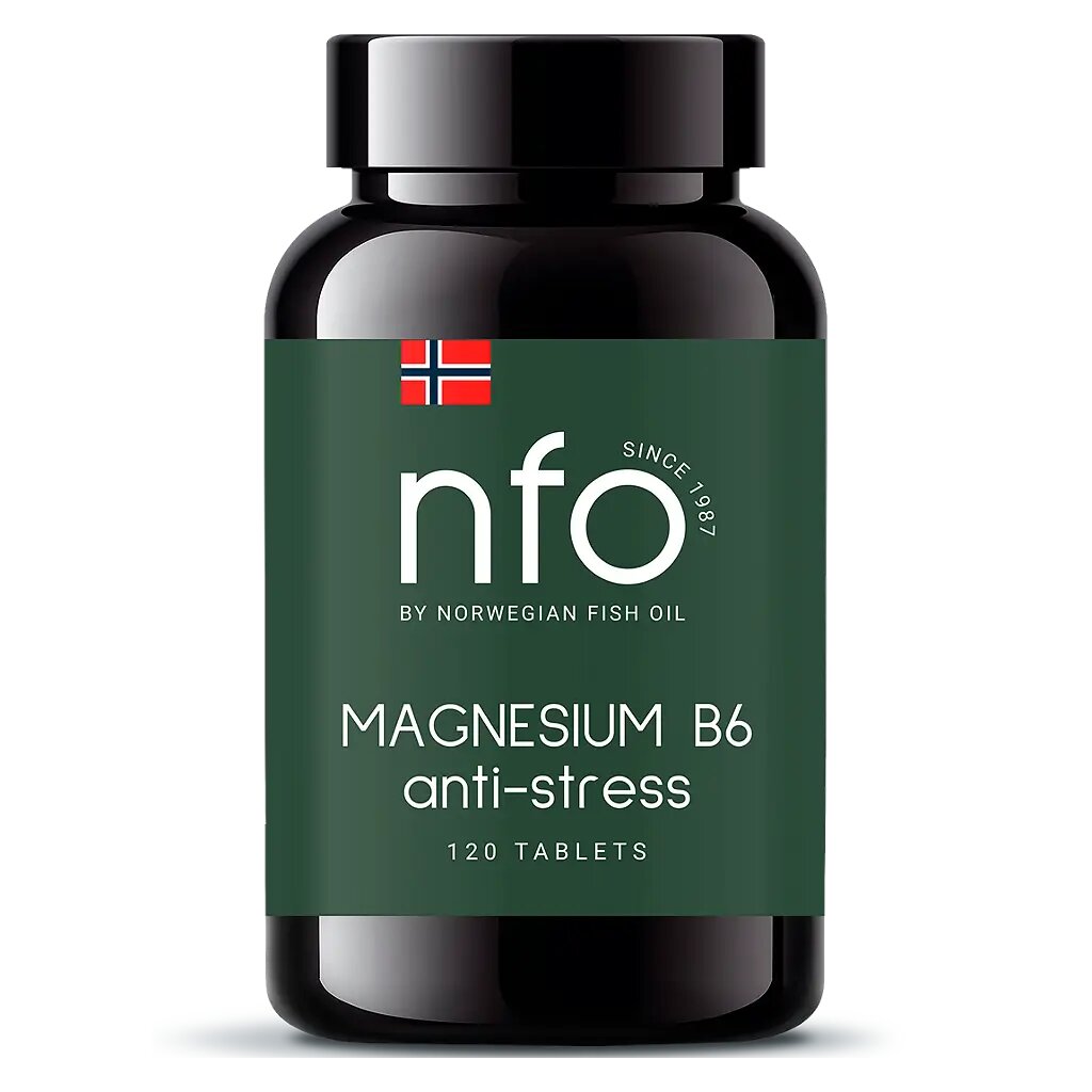 NFO Комплекс Магния и витамина В6/Magnesium B6 Complex таблетки массой 1020,6 мг 120 шт