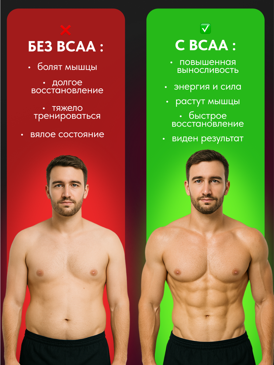 ВСАА 2500, SPORTTECH, таежные травы, 20 ампул*25мл, рост мышц, памп, быстрое восстановление, похудение — фото 1
