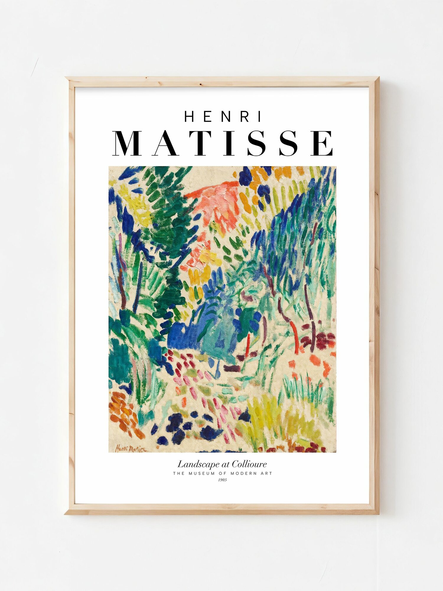 Постер "Henri Matisse Landscape at Collioure", А3, матовая фотобумага, без рамы, 29,7x42 см
