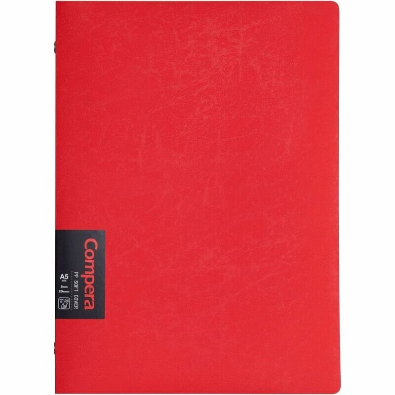Тетрадь на кольцах А5, лин, 50 л Comix Compera Original, C7005 RD красный