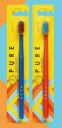 Зубная щетка "PRESIDENT®" PURE HARD арт. 585
