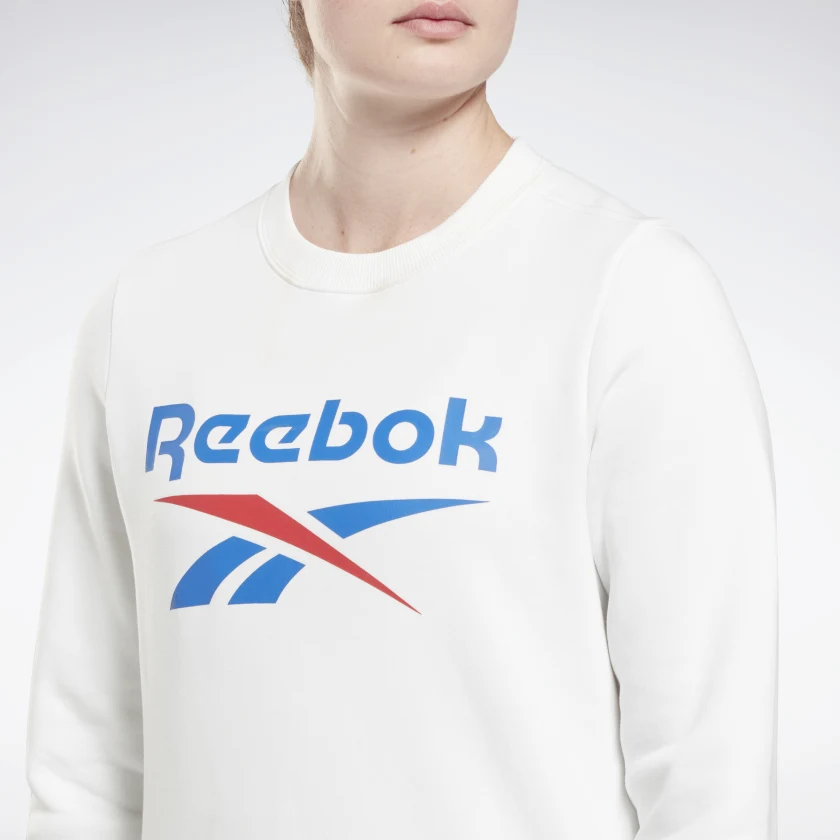 Свитшот спортивный Reebok Identity Big Logo, размер M, , белый, — фото 1