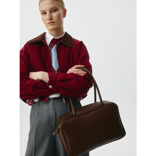 Сумка Sela, фактура гладкая, Шоколадный