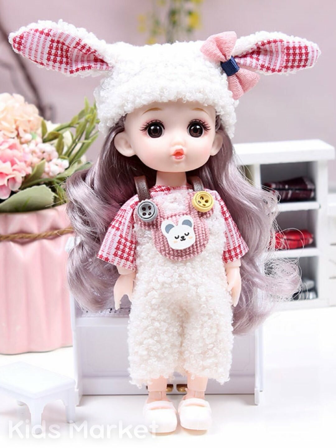Кукла для девочек, набор кукол, шарнирная кукла, мини кукла 3D глаза — фото 1