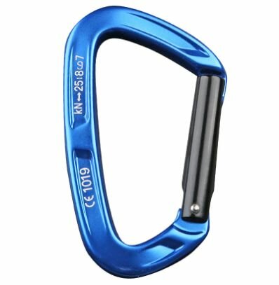 Карабин скалолазный с прямой защелкой AL-8125L, Blue