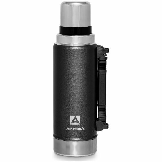 Термос Арктика 106-1250P чёрный с ручкой, 1,25л, 40ч