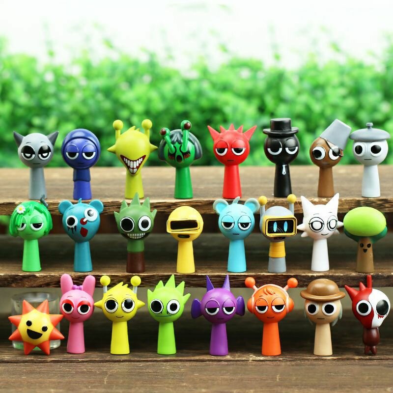 Картинки Набор фигурок Спрунки / Sprunki Incredibox Фигурки Игрушки для детей 24шт-Праздничные подарки