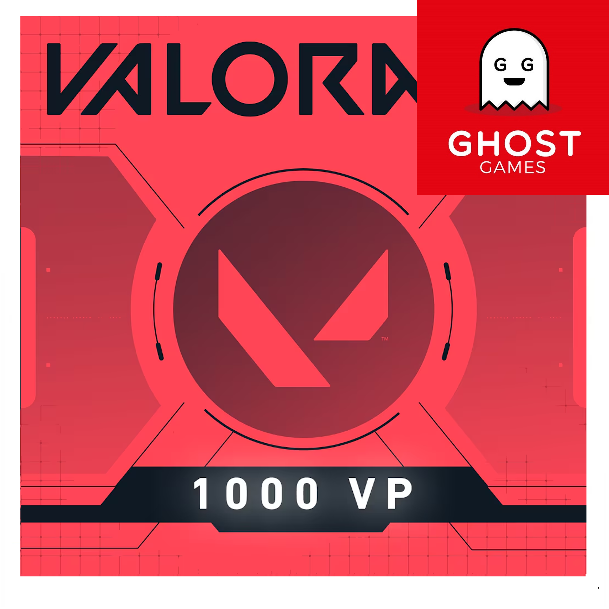 Карта пополнения Valorant Points – 1000 VP, цифровой ключ активация: в течение 1 месяца