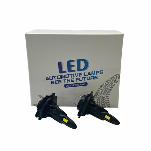 LED лампы H7 6000к для Mitsubishi Outlander 3 с 2012 / светодиодные лампочки Н7 для Митсубиси Аутлендер 3