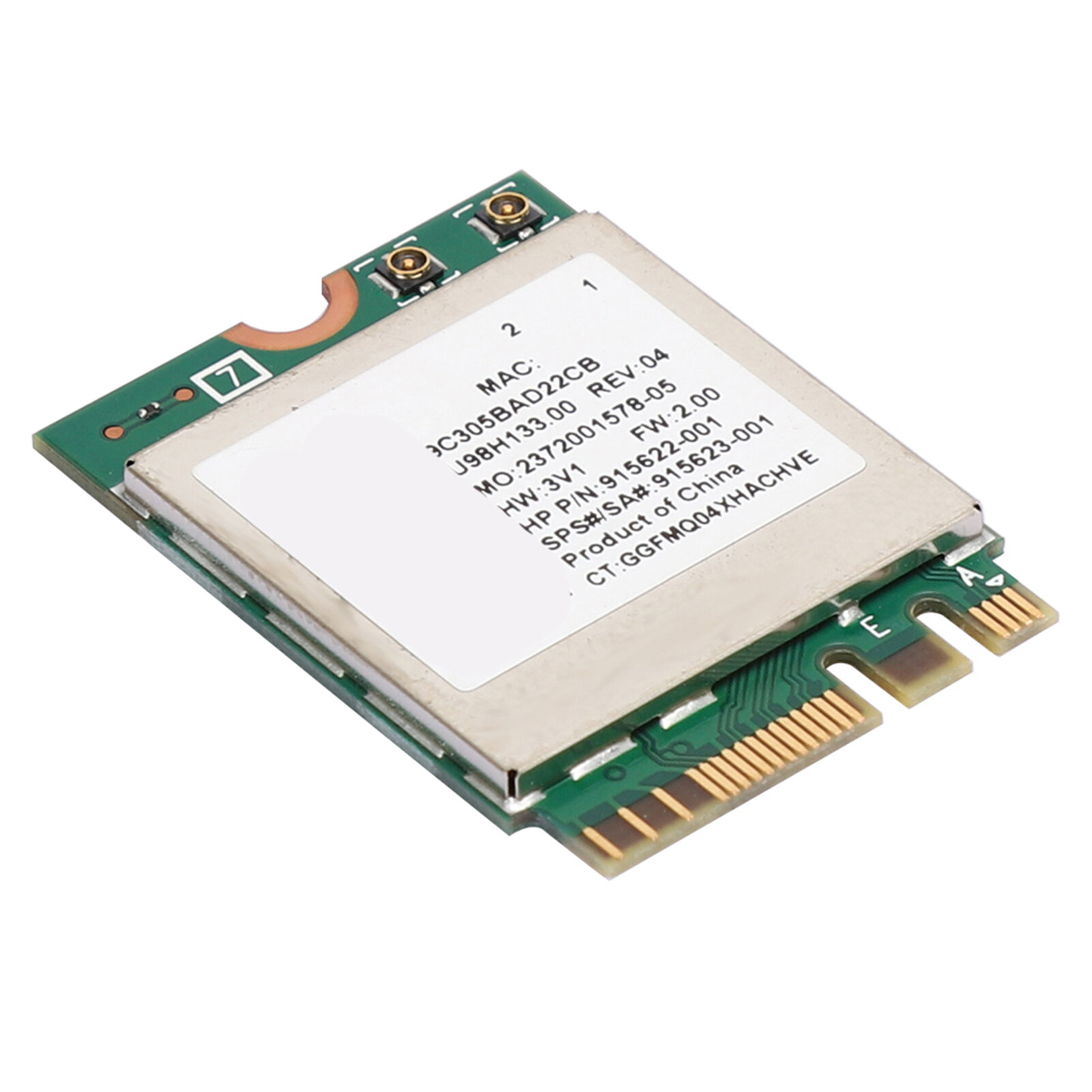 Сетевой адаптер RTL8822BE Dual Band 2.4G/5G с интерфейсом M.2 и поддержкой Bluetooth 4.2