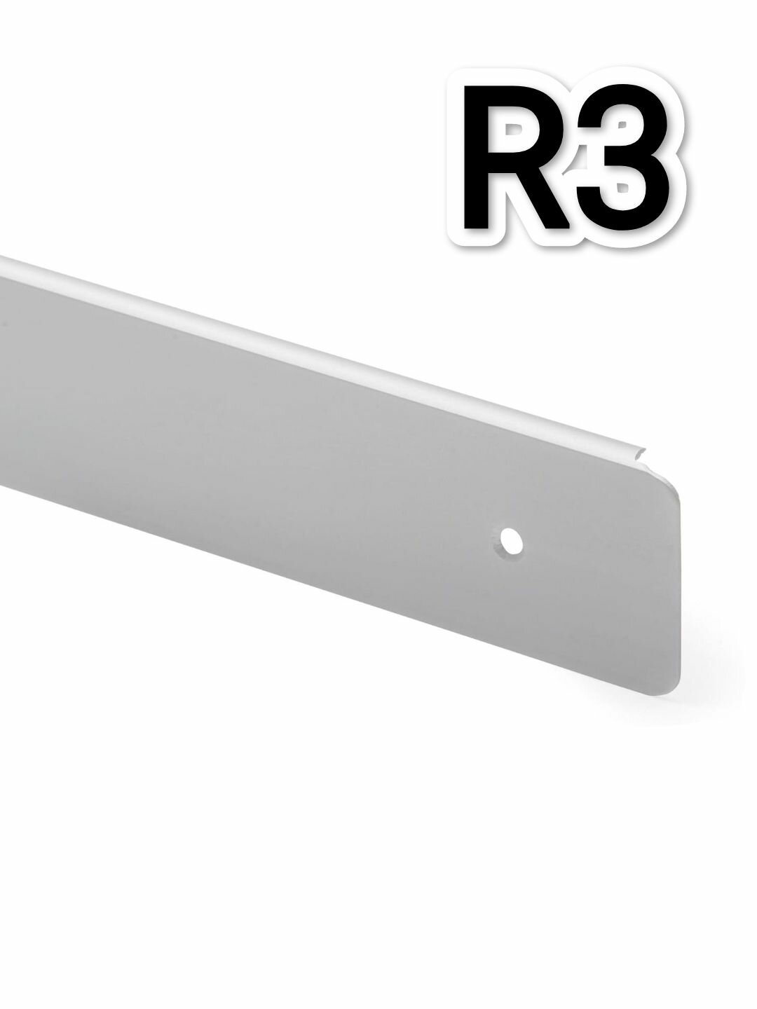 Планка для столешницы торцевая универсальная R3 (Алюминий) 38мм