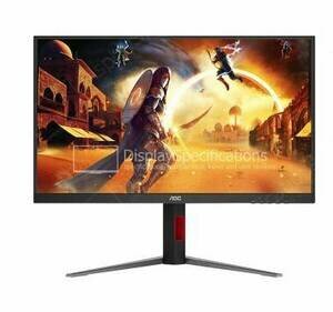 Монитор 27" AOC U27G4 Black с поворотом экрана (4K, IPS, 3840x2160, 160Hz, 0.3 ms, 178°/178°, 450 cd/m, 1000:1, +2xHDMI 2.1, +DisplayPort 1.4)
