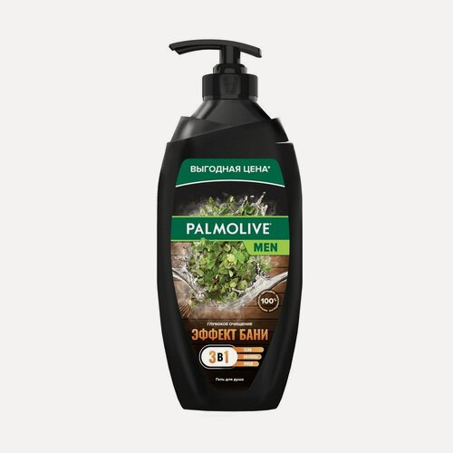 Изображение товара Гель для душа + шампунь для волос Palmolive Men 2в1 " Эффект Бани " глубокое очищение 750мл