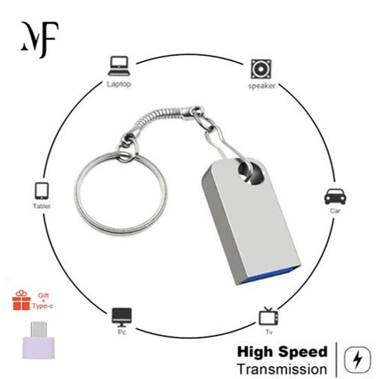 Новый высокоскоростHoй U$B 3.0/2.0 Fash Drive U Disk External StorageMemory Stick Car keychain deco USB Flash Drive 1T 2TB