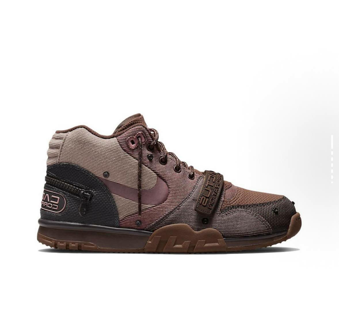 Кроссовки NIKE Air Trainer 1 Wheat Travis Scott x CACT.US CORP, полнота D, размер 8.5 US, wheat