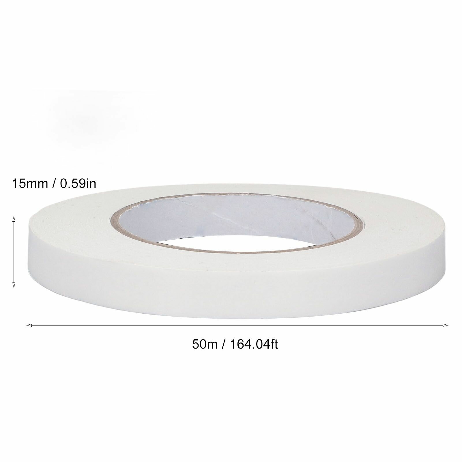 2 шт. двусторонняя лента шириной 15 мм и длиной 50 м полиэтиленовая водонепроницаемая клейкая лента для фиксации