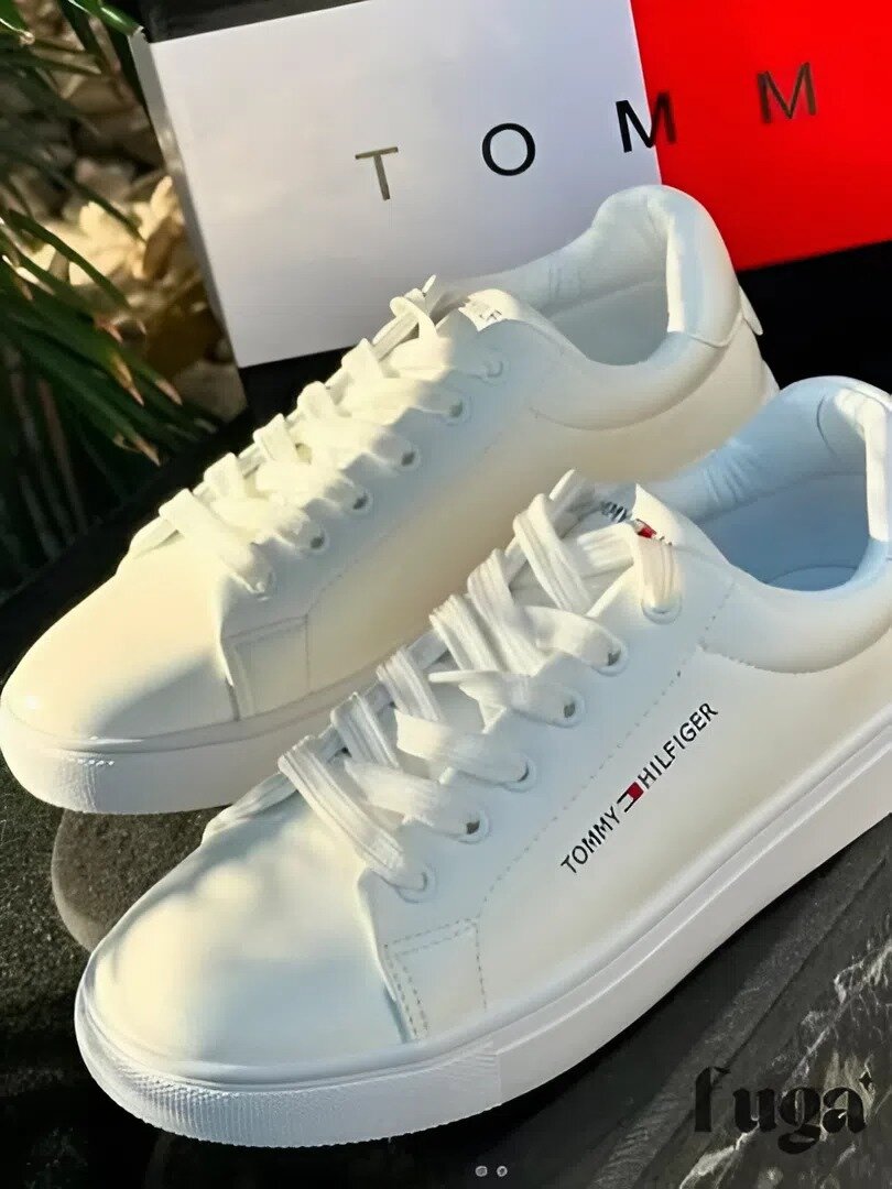 Кеды TOMMY HILFIGER, полнота 5 (RU)/ на среднюю стопу, размер 43, белый
