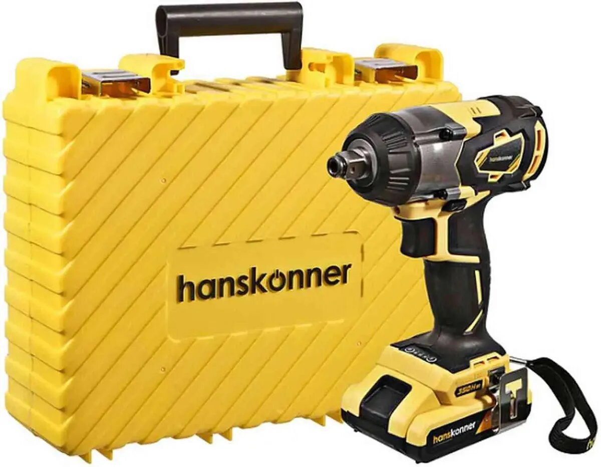Ударный гайковерт HANSKONNER HCD18350S 2.4Ач с двумя аккумуляторами
