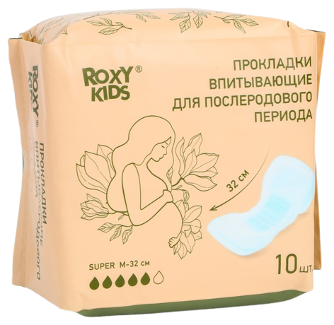 Картинки Прокладки послеродовые Roxy-Kids Super 32 см 10 шт