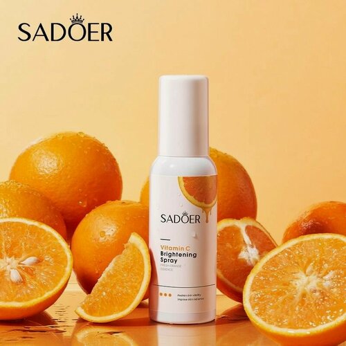 Изображение товара SADOER. Спрей-мист увлажняющий с витамином С для сияния кожи лица, 100мл.