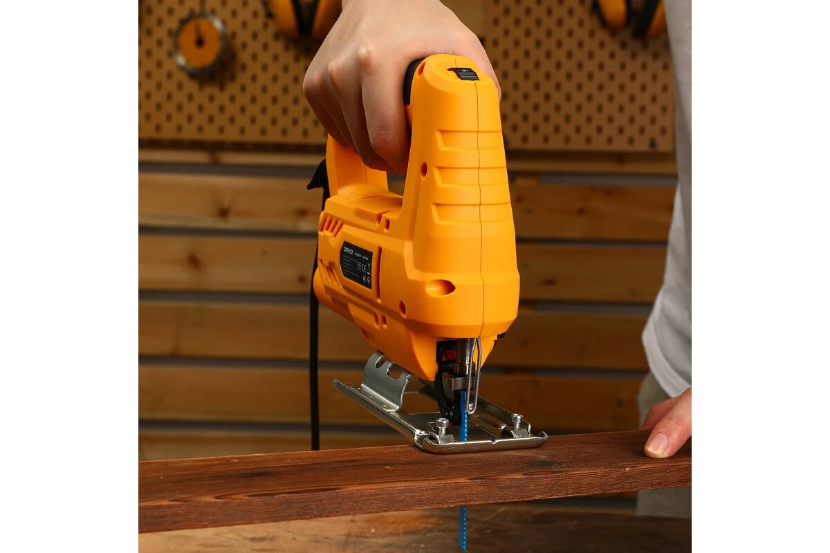 Электролобзик DEKO DKJS850, 063-4187, 850 Вт, от сети, желтый — фото 1