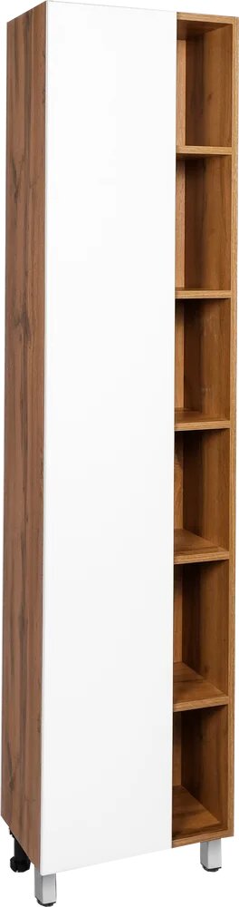 Шкаф-пенал для ванной VIANT Бостон напольный 45 см белый