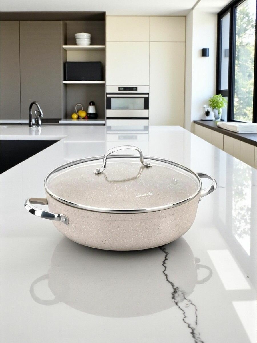 Сотейник Korkmaz серии Granita c антипригарным покрытием 24x6.5 cм
