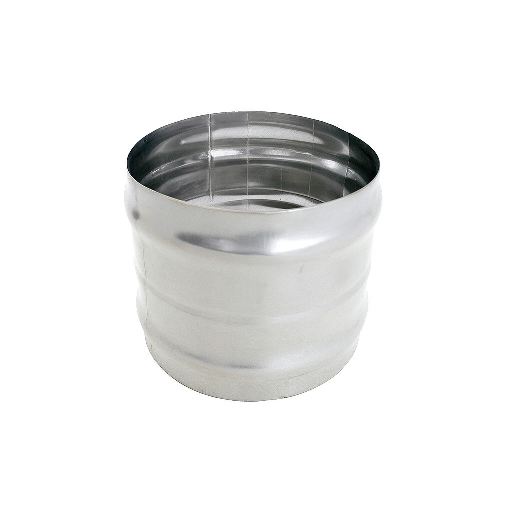 Адаптер для дымохода (AISI 304 08) диаметр 115 L - 110 (ММ)