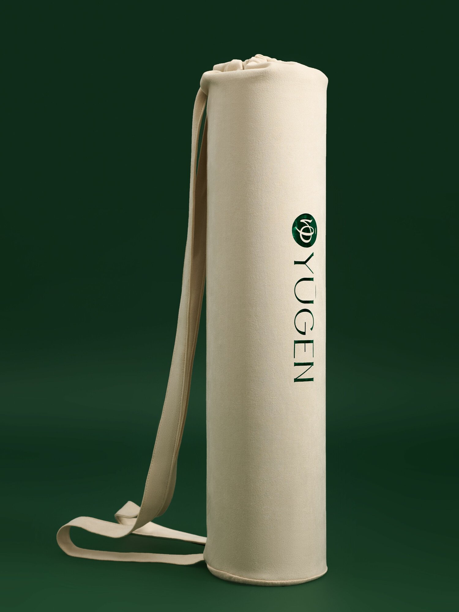 Сумка для коврика YUGEN, бежевая, из искусственной замши, с двойной ручкой — фото 1