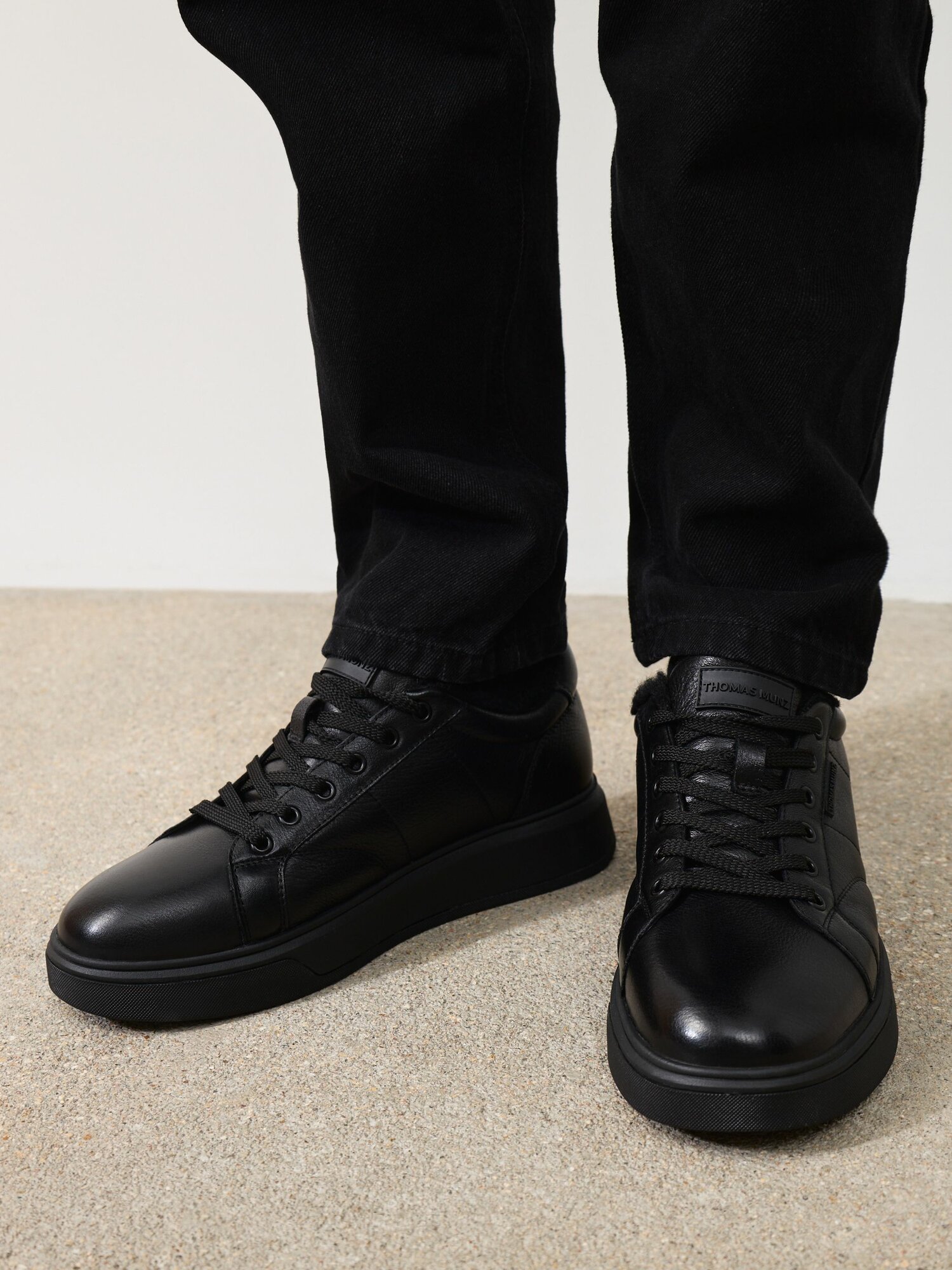 Кеды Thomas Munz, полнота 6 (RU)/ на среднюю стопу, размер 42, черный — фото 1