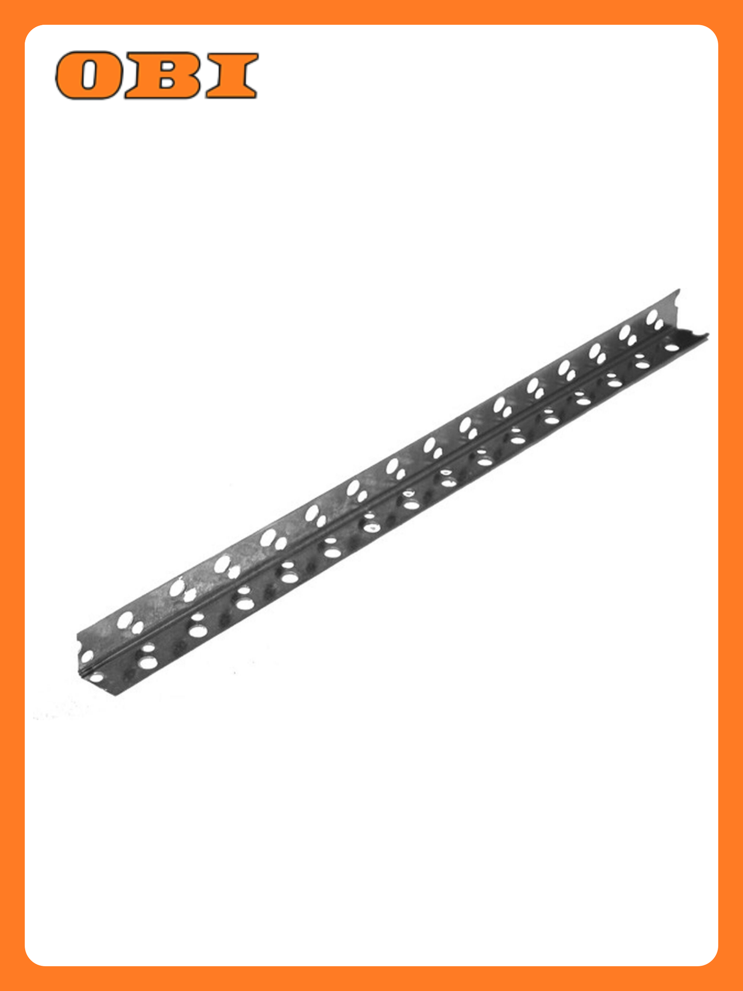 Профиль угловой Таврос перфорированный оцинкованный L-образный 3000x25x25 мм