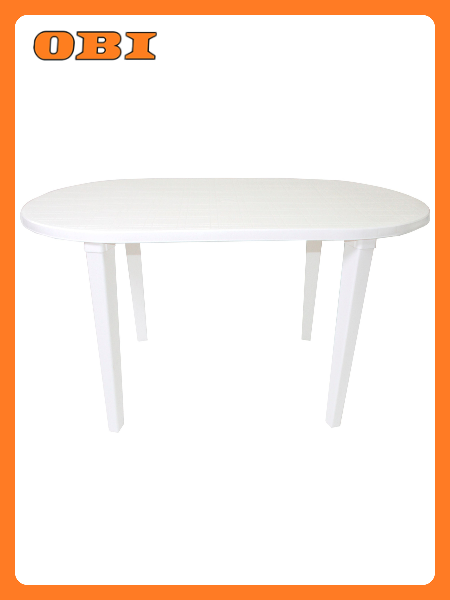 Стол Стандарт пластик  овальный  пластиковый  белый  140 см x 80 см x 71 см