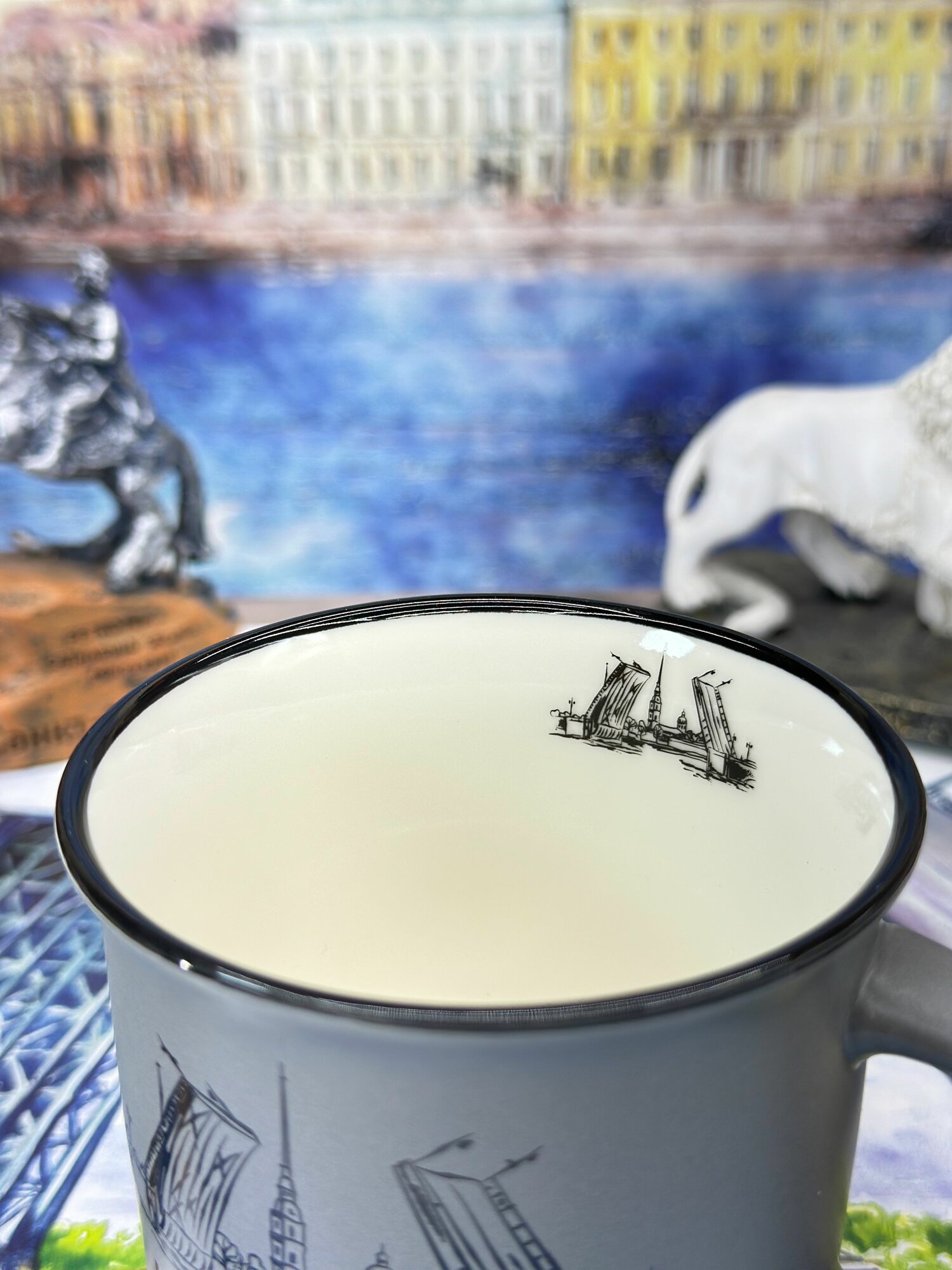 Кружка фарфоровая "Санкт-Петербург",180 мл — фото 1