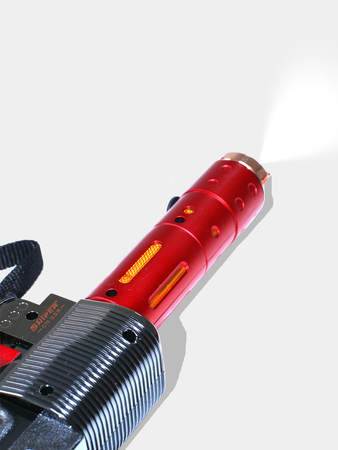 Детский пистолет с паром, светом, звуком, автомат музыкальный, револьвер — фото 1