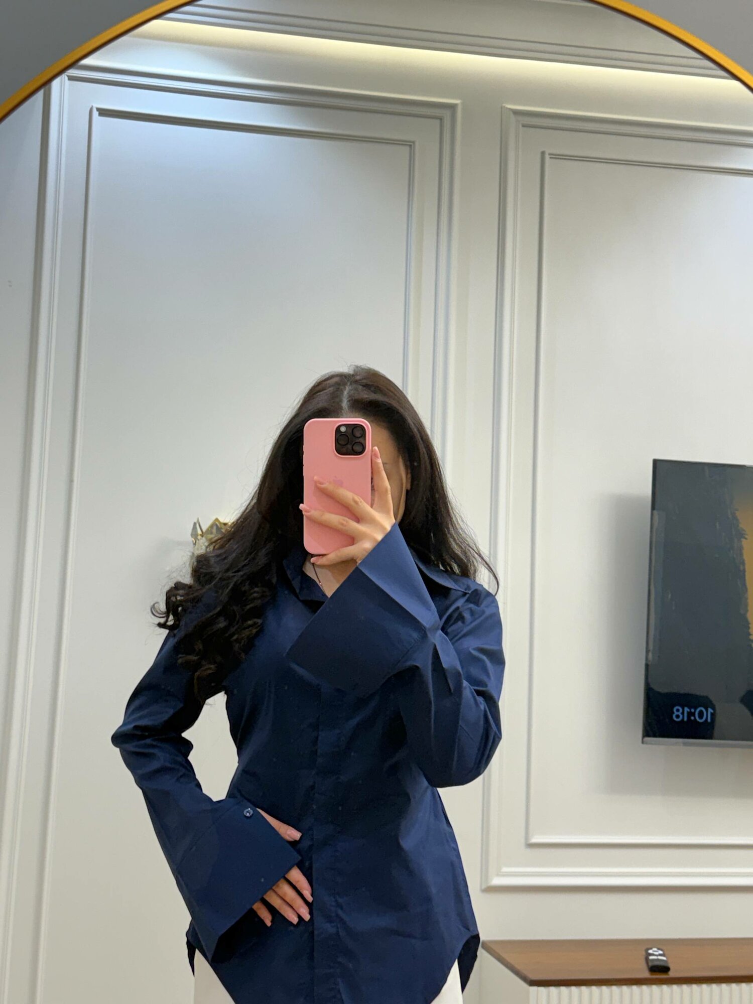 Рубашка , размер M, темно-синий — фото 1