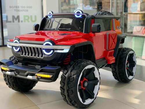 Электромобиль детский Jeep 4WD WN-1166 красный полный привод 4WD