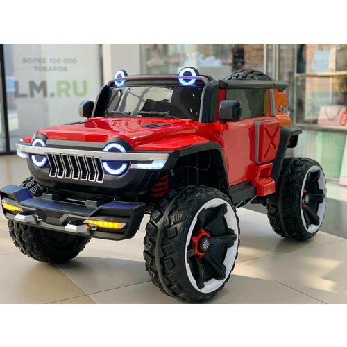 Электромобиль детский Jeep 4WD WN-1166 красный полный привод 4WD