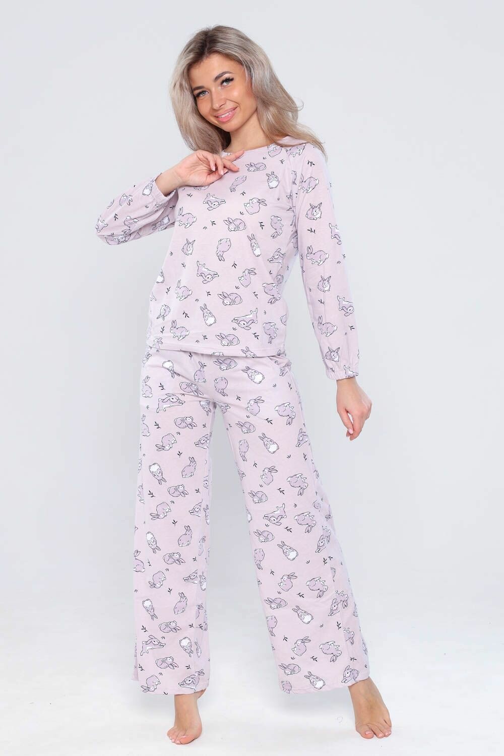 Пижама женская DIANIDA М-801 размер 42-56 (54, Розовый) - фотография № 8