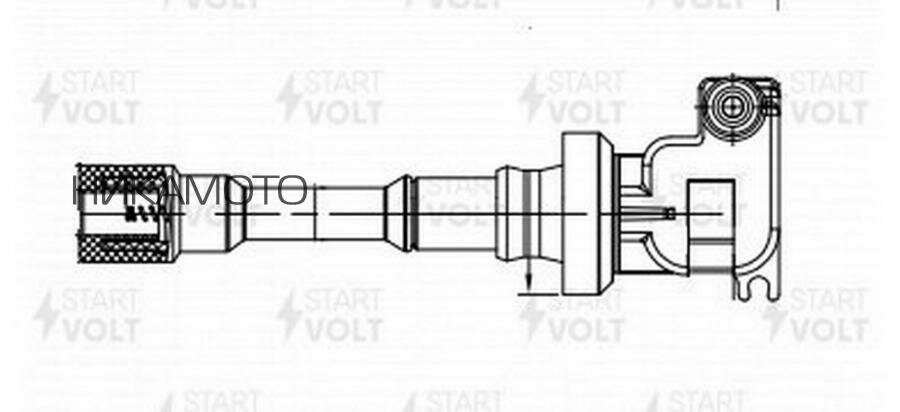 STARTVOLT SC3010 Катушка зажигания BYD F3 (05-) 1.5I