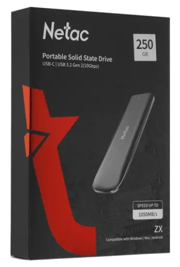 Внешний SSD Netac ZX 500Gb (NT01ZX-500G-32BK) - фото №18