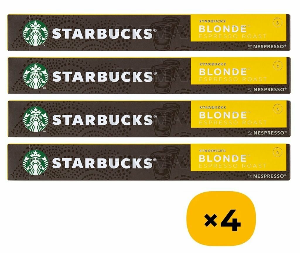 Кофе в капсулах Starbucks Blonde Espresso Roast, 4 уп.