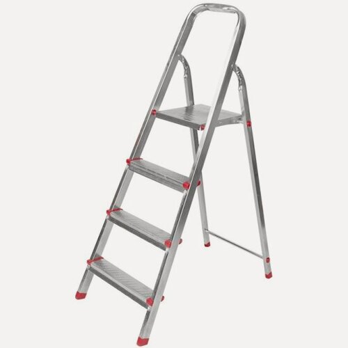 Изображение товара Стремянка Rexant стальная, 4 ступеньки, с усиленным профилем, до 150 кг