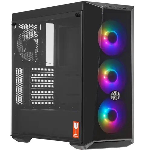 Корпус для компьютера / Cooler Master Masterbox Lite 5 ARGB, чёрный / USB 3.2 Gen1 Type-A, ARGB вентиляторы, 1 x 120 мм, 3 x 120 мм / Mid-Tower / MCW-L5S3-KGNN-05