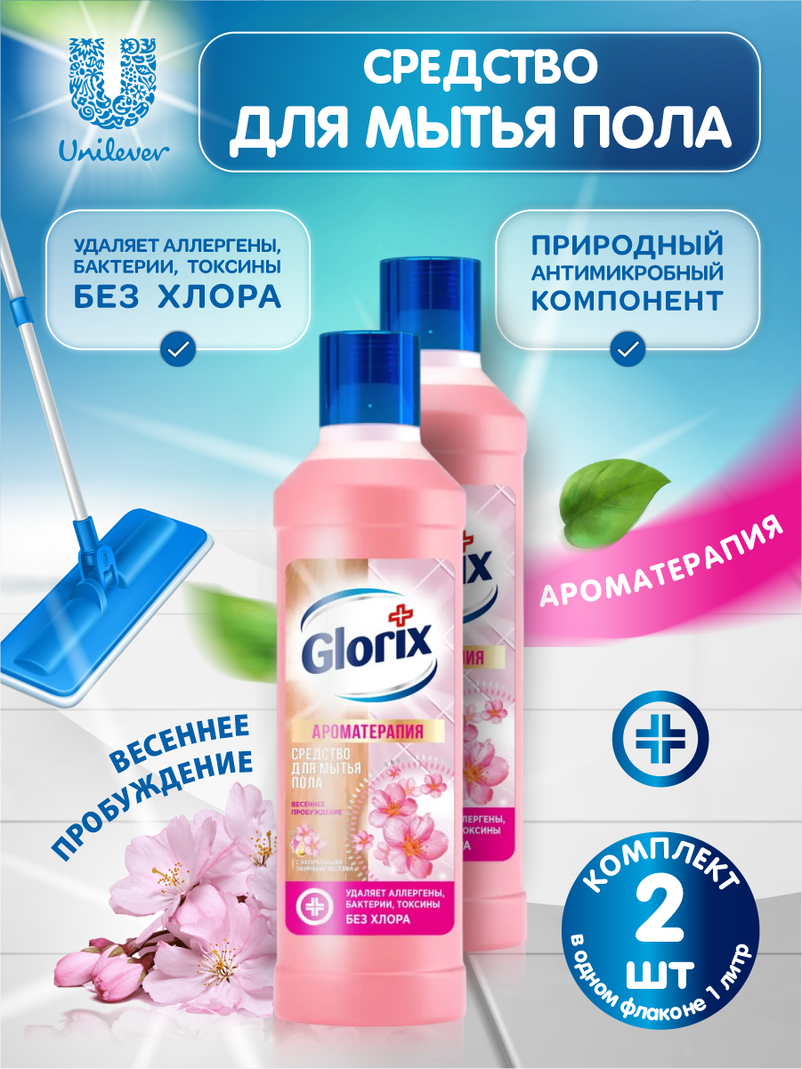 фото Средство для мытья полов Лимонная энергия Glorix
